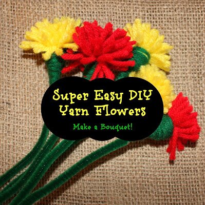 Super Easy DIY Yarn Flowers – Make a Bouquet!