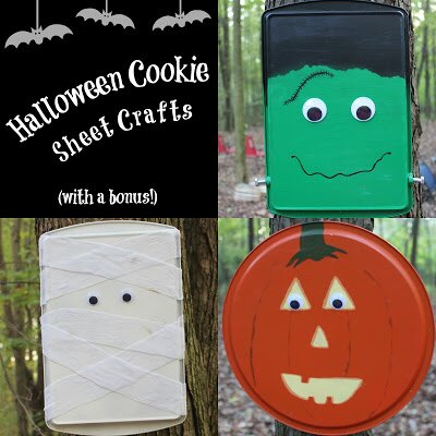 Halloween Cookie Sheet Crafts (with a bonus!)