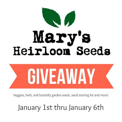 Mary’s Heirloom Seeds Giveaway