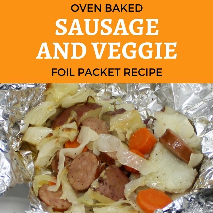 Oven Baked Sausage and Veggie Foil Packet Recipe