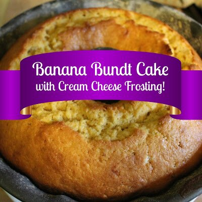 Banana Bundt Cake with Cream Cheese Frosting